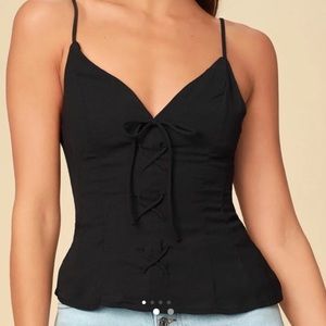 Lulus camisole tie detail top